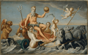 Poseidon, God van de zee, aardbevingen en paarden (Neptunus)